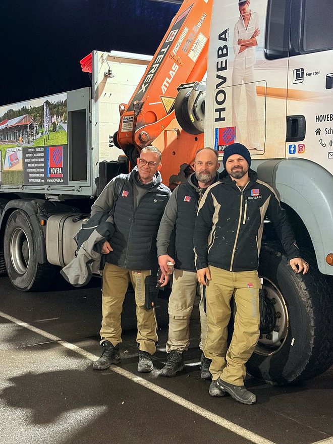 Das HOVEBA-Team bei der Arbeit