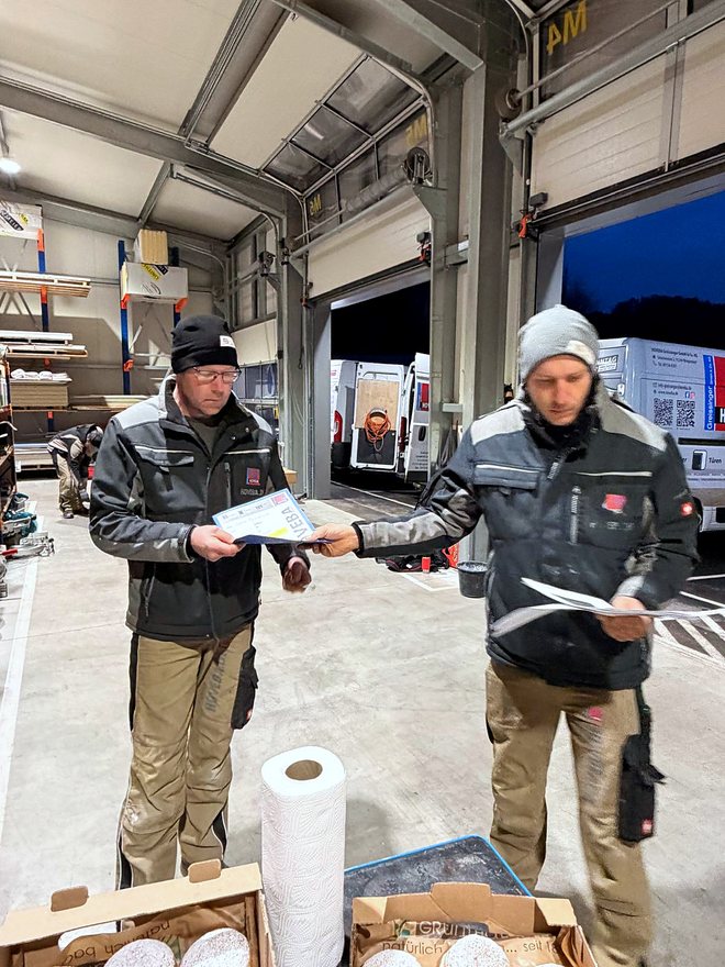 Das HOVEBA-Team bei der Arbeit